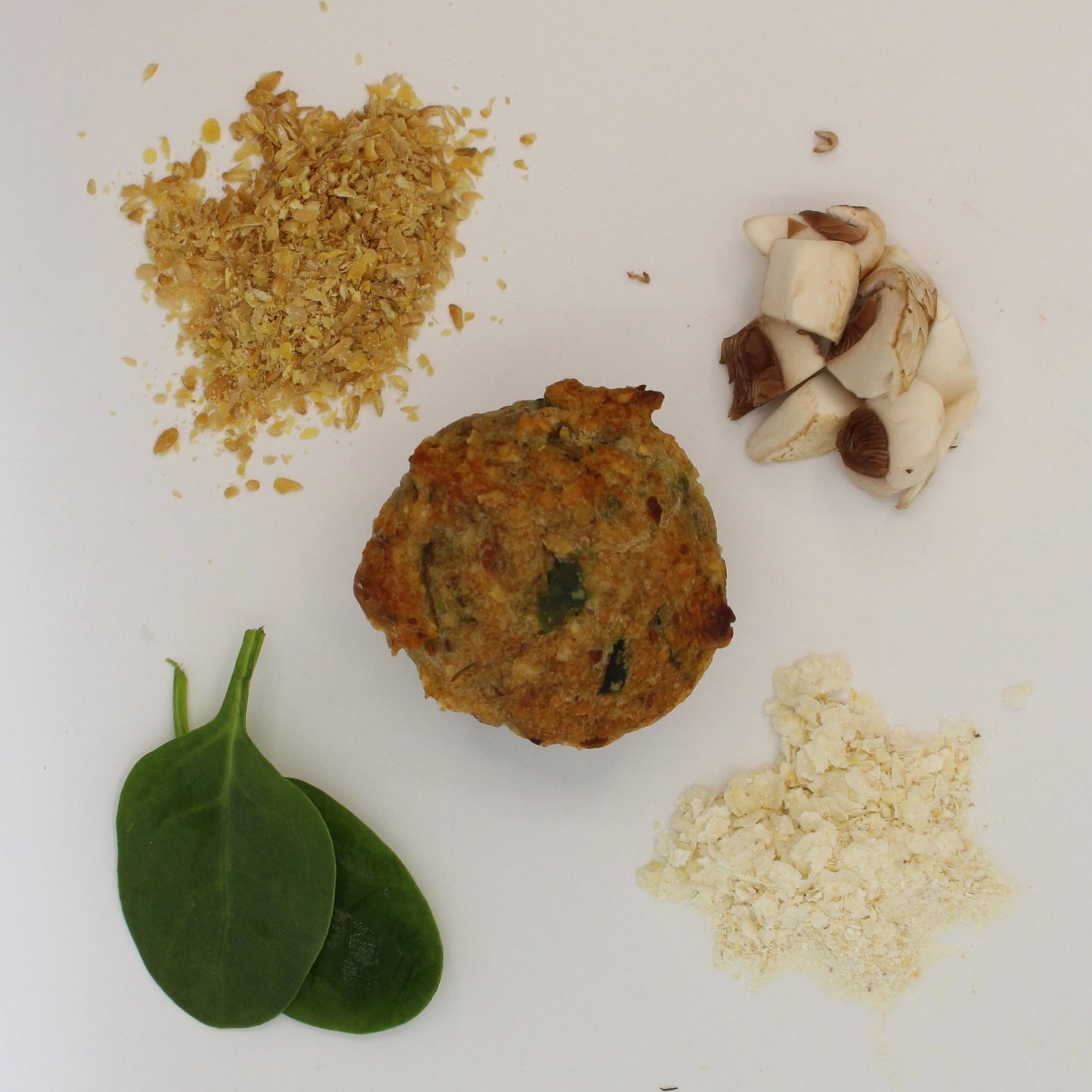 Spinach, Garlic & Mushroom Muffin