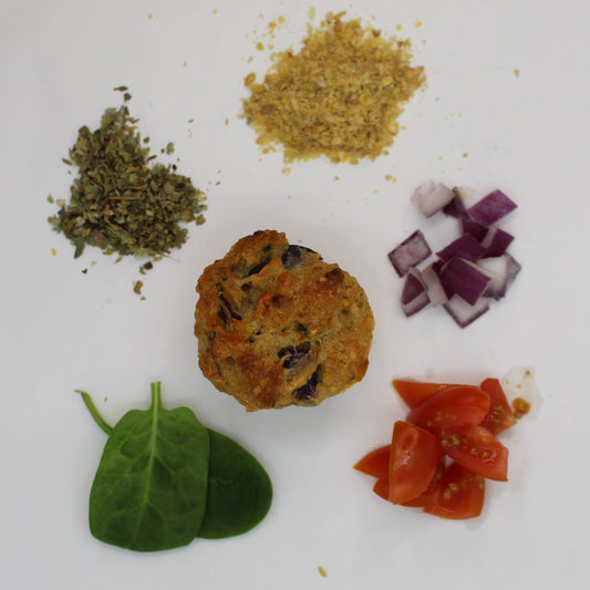 Tomato, Spinach & Red Onion Muffin