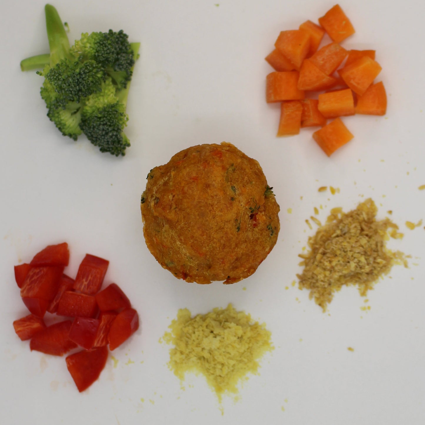 Red Pepper, Broccoli & Carrot Muffin